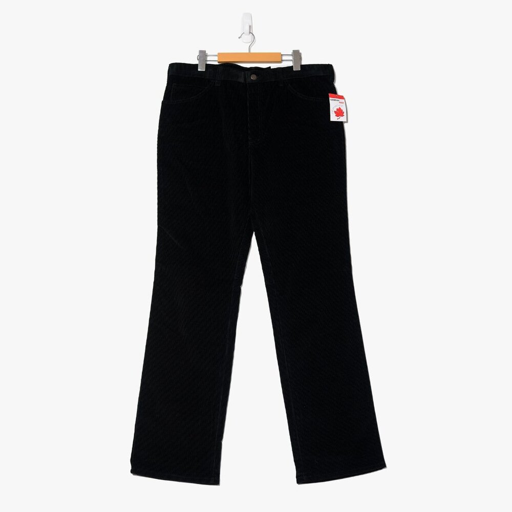 Deadstock Vintage Days Mens 36x34 Corduroy Pants Black